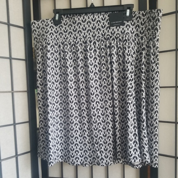 Nwt lane Bryant black white skirt size 18 20 - Picture 7 of 8